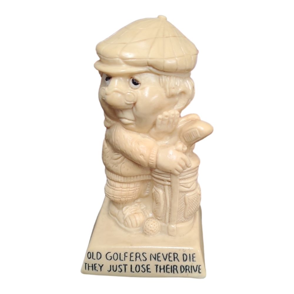 Vintage 1975  Figurine " Old Golfer's Never Die They Just Lost Their Drive" - Picture 7 of 12